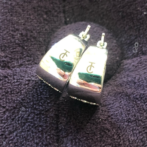 COPY - Touchstone Crystal Huggie earrings. - Picture 4 of 6